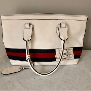 Gucci Leather Tote with Buckles